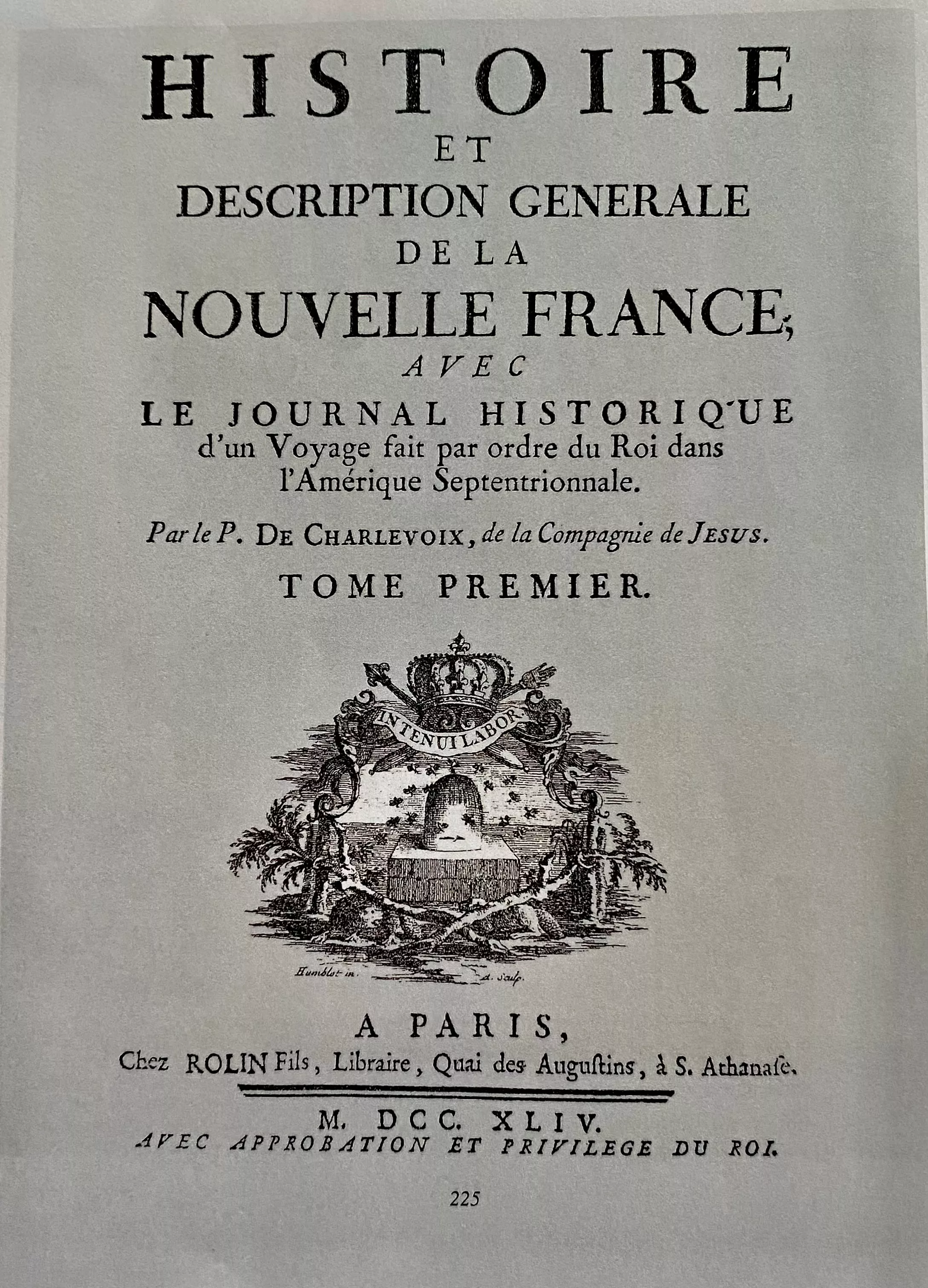 Histoire et description générale de la Nouvelle-France