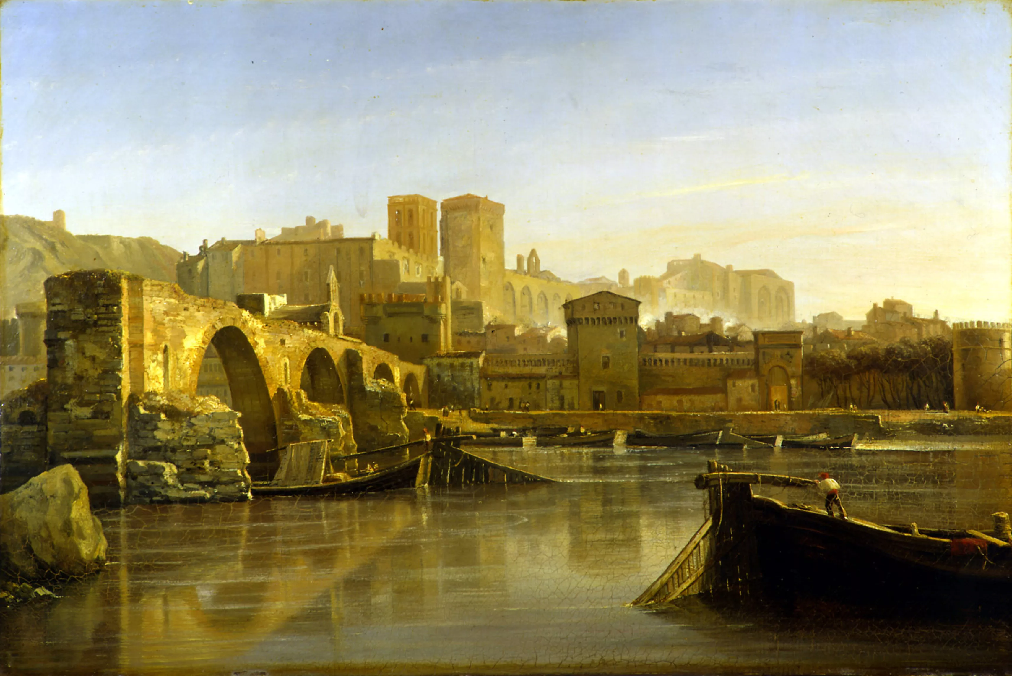 DAGNAN Isidore vue d'Avignon et du pont St Benezet